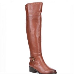 Knee high brown riding boots